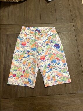 Girls' Multicolor Active Bike Shorts